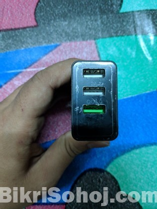 Phone Charger 3 USB Port with LED Display